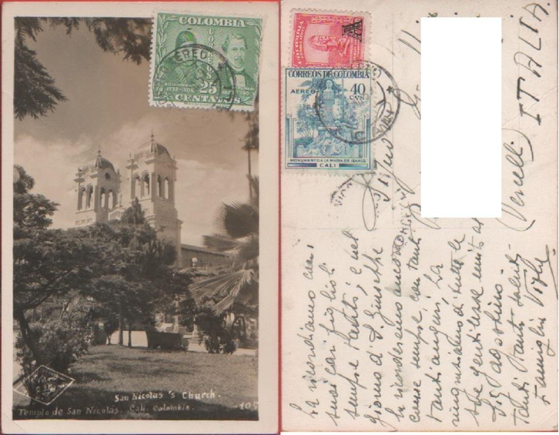 Calì (COL). Temple de San Nicolas . Viaggiata 1959