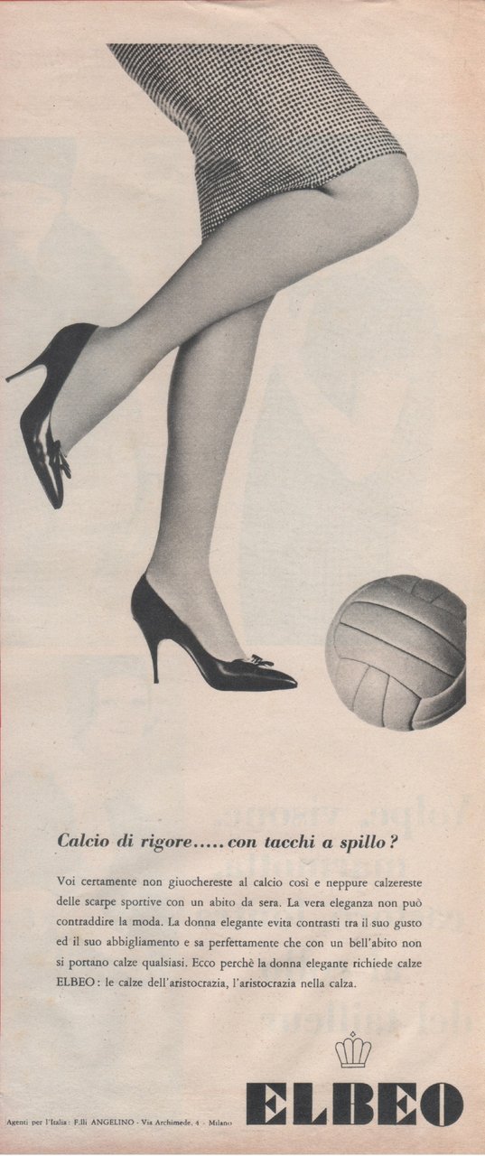 Calze Elbeo. Advertising 1960