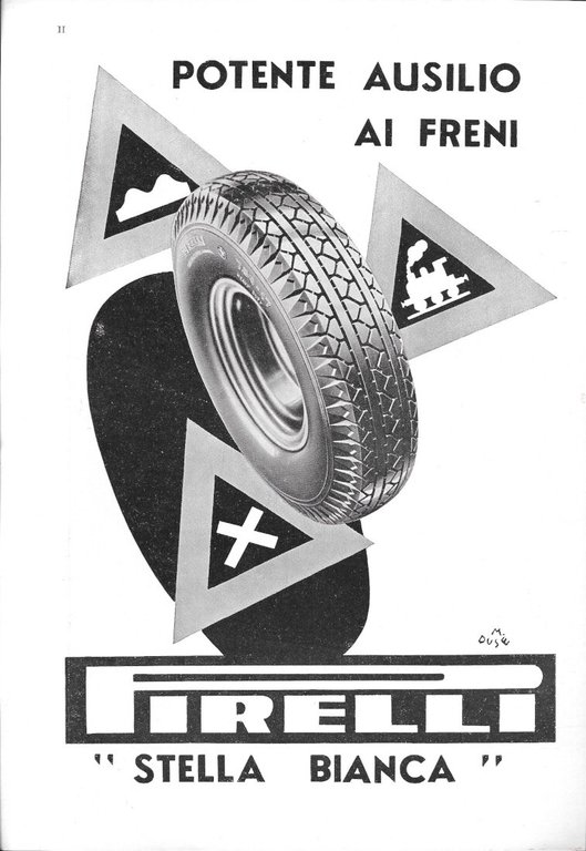 Campari l'aperitivo / Pirelli Stella Bianca - Advertising 1937