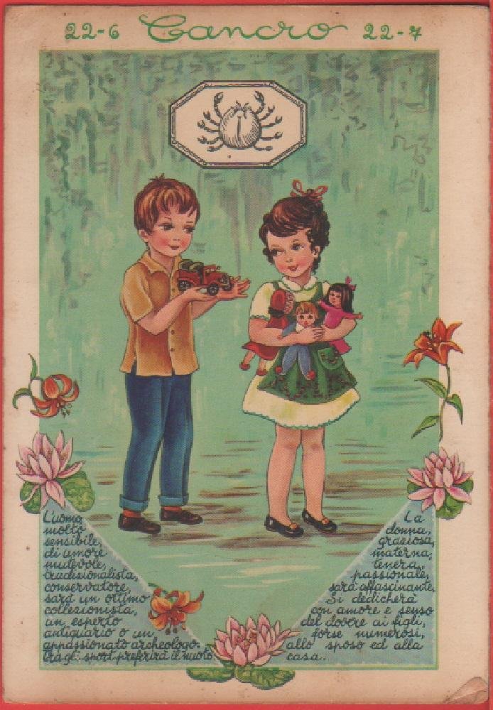 Cancro. Segno zodiacale. Non viaggiata