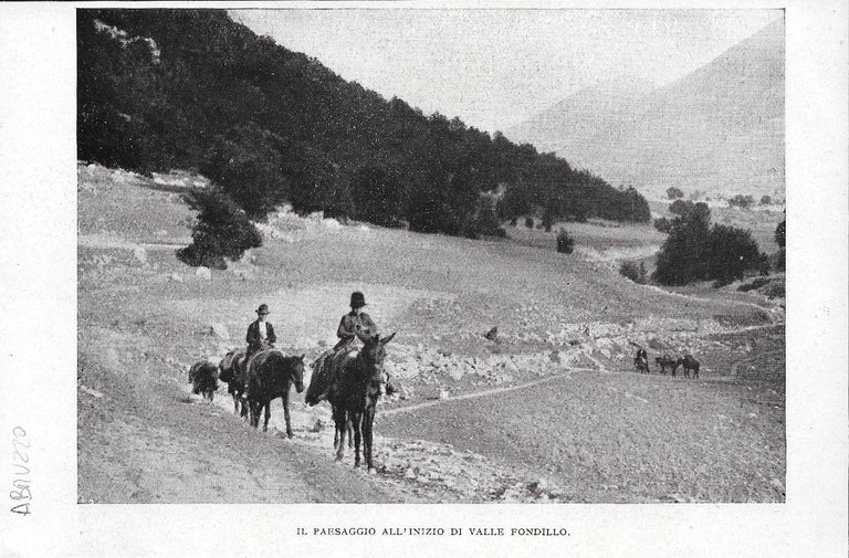 Capanna di Addetti alle Carbonare_Paesaggio di Valle Fondillo. Stampa 1928
