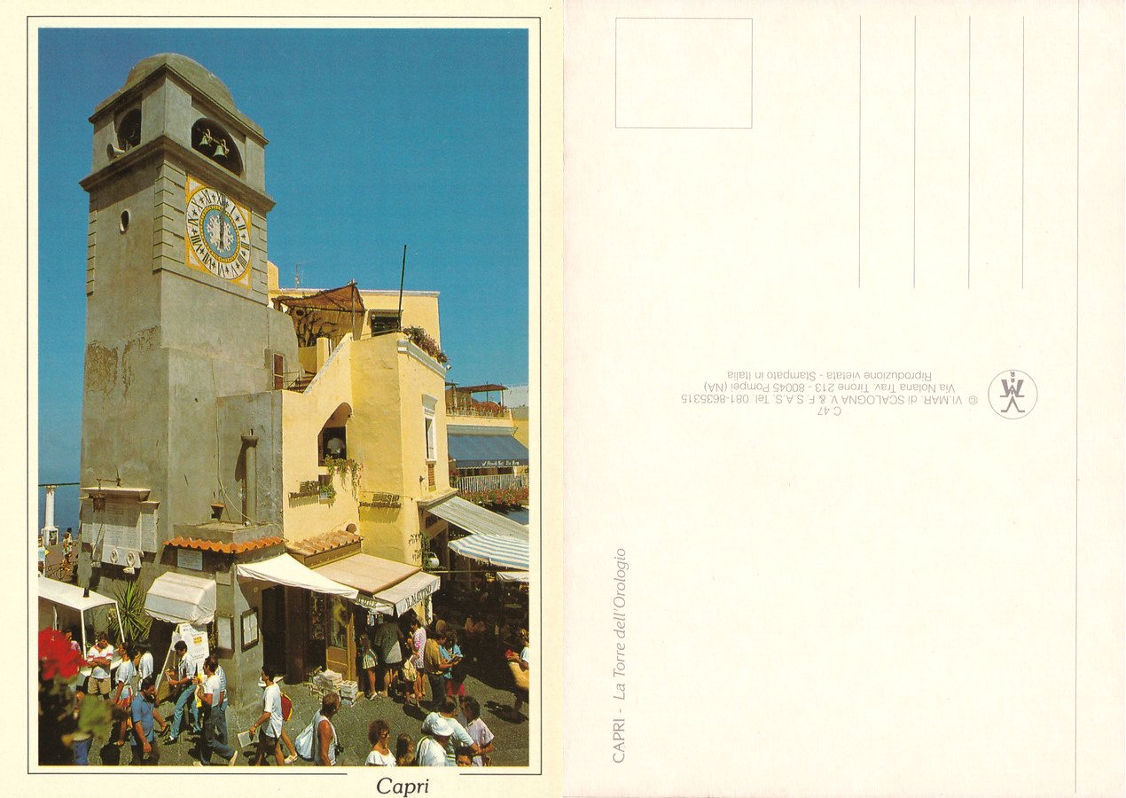 Capri. La Torre dell'Orologio. Non viaggiata