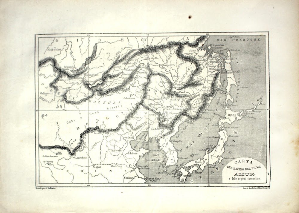 Carta del bacino del fiume Amur e dell regioni circonvicine. …