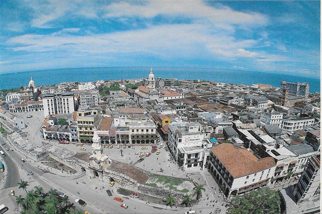 Cartagena (COL). Panorama del centro amurallado. Non viaggiata