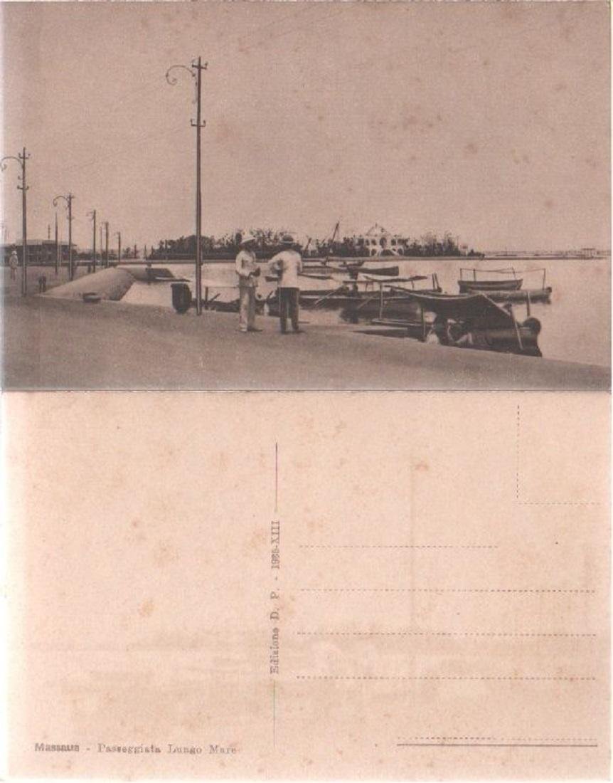 Cartolina - AOI. Massaua, Passeggiata Lungo Mare. Non viaggiata, no …