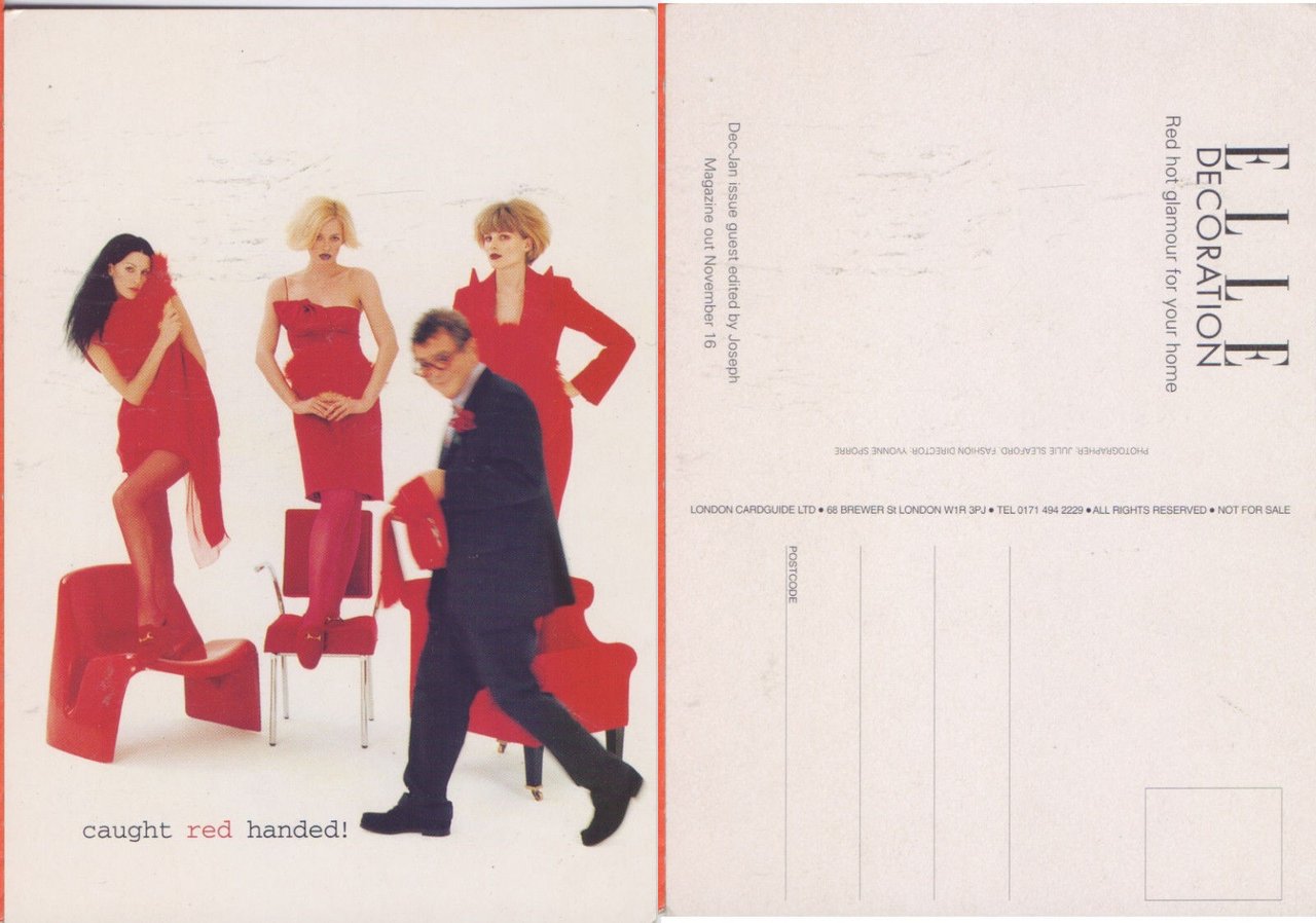 Cartolina - Caught red handed! Elle decotation. London