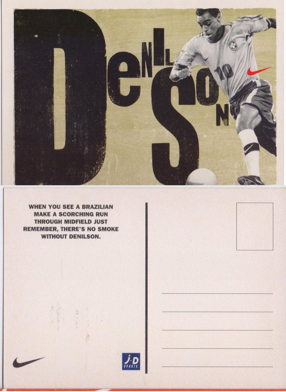 Cartolina - Denilson by Nike. JD Sports London