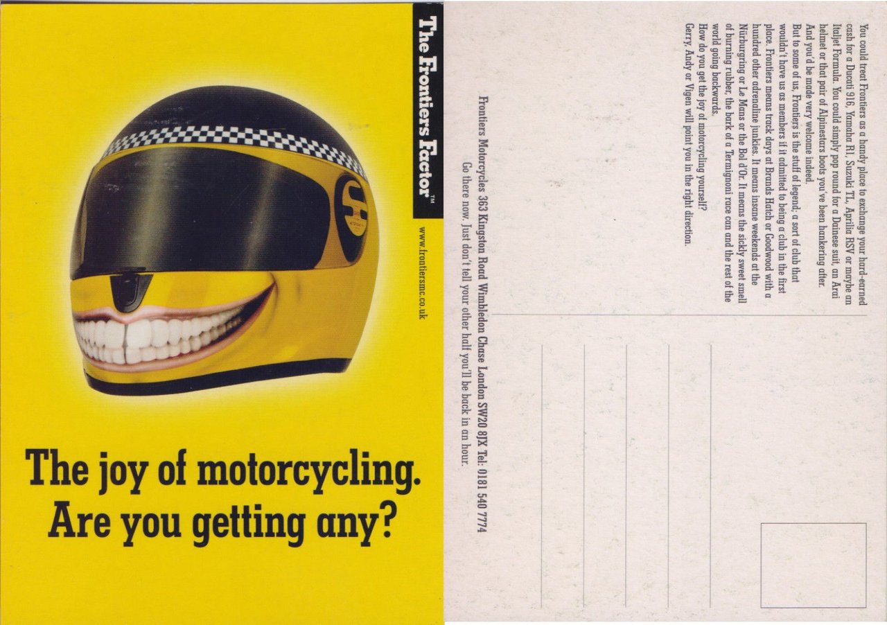 Cartolina - Frontiers Motorcycles London