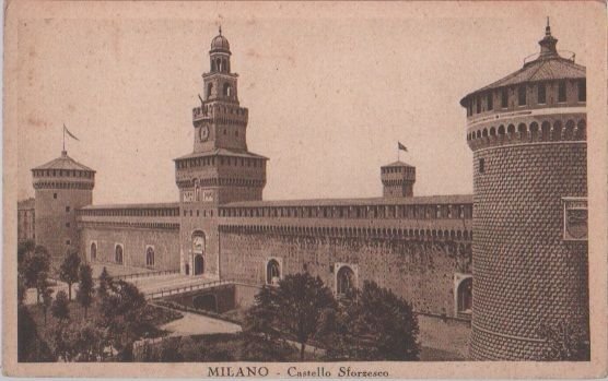 Cartolina - Milano.Castello Sforzesco