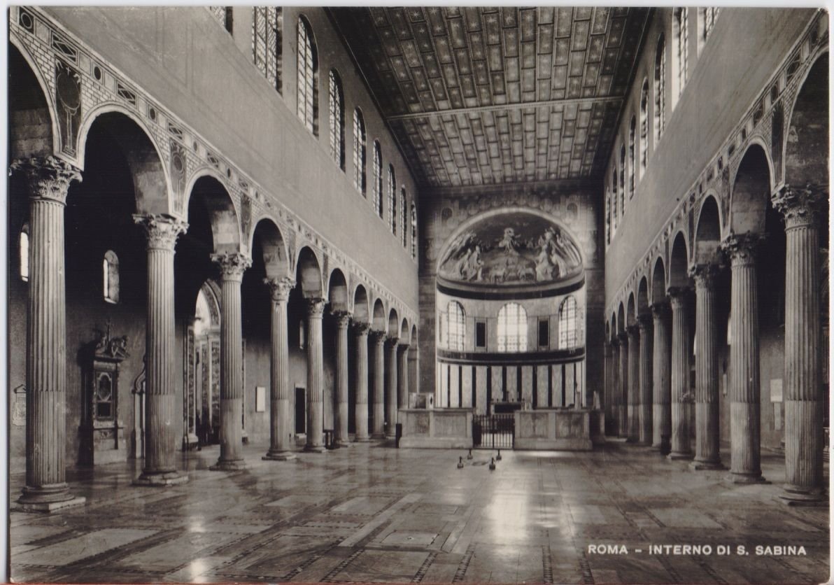 Cartolina - Roma. Interno di S. Sabina