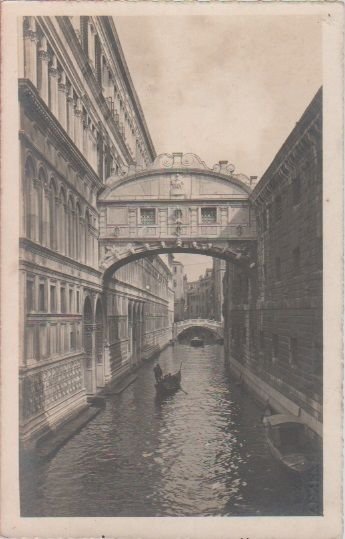 Cartolina - Venezia. Palazzo Ducale, Ponte dei Sospiri