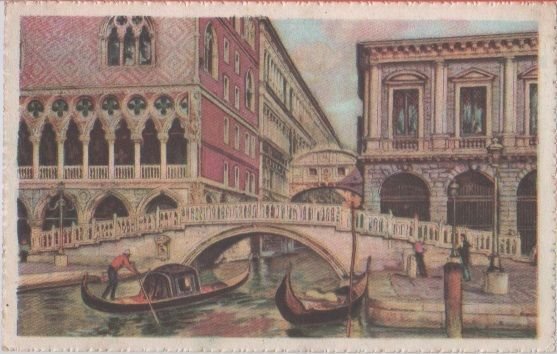 Cartolina - Venezia. Ponte della Paglia e Ponte dei Sospiri. …