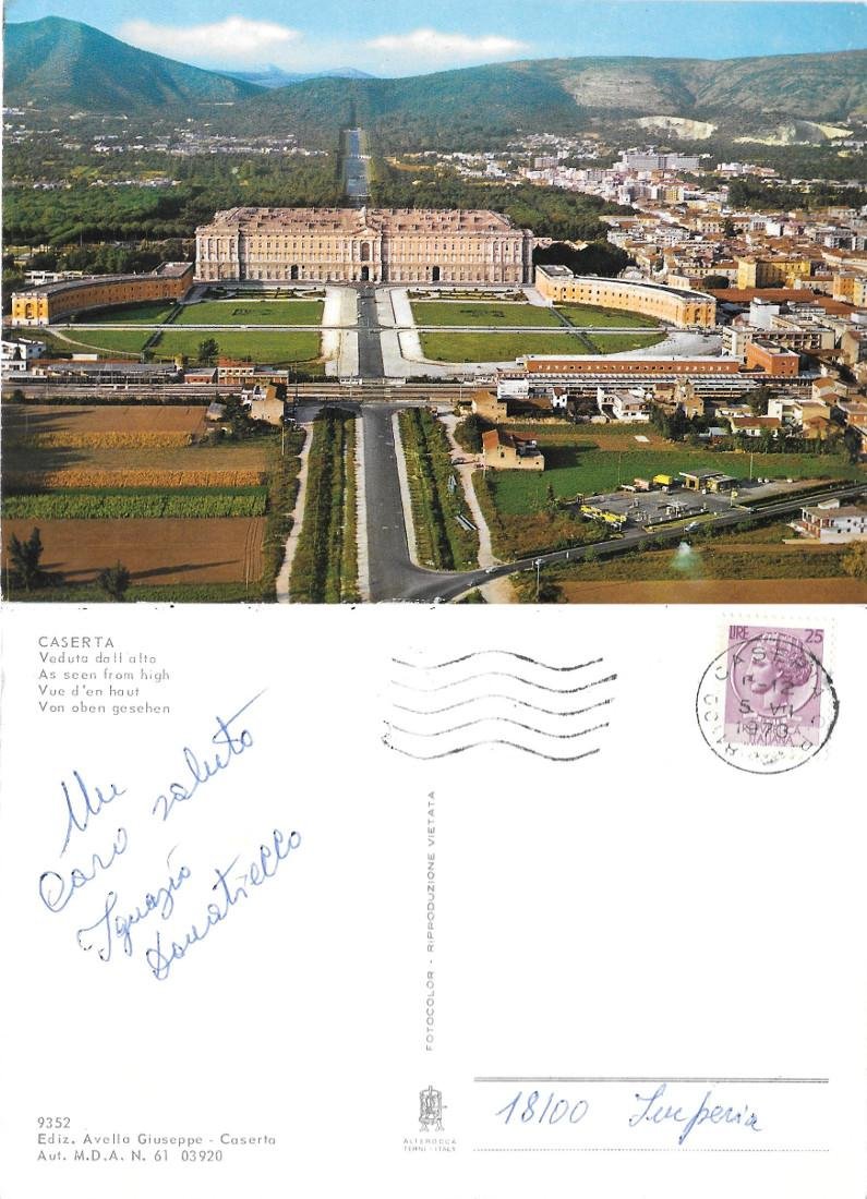 Caserta. Veduta dall'alto. Viaggiata 1970