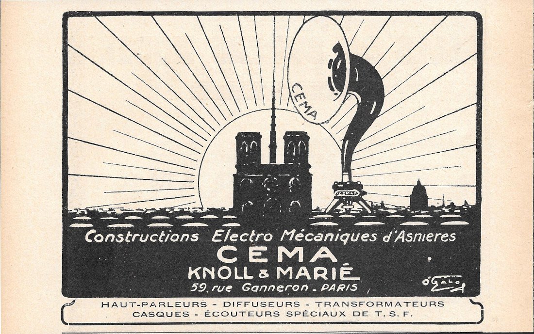 Cema Knoll &amp; Marié - Advertising 1920