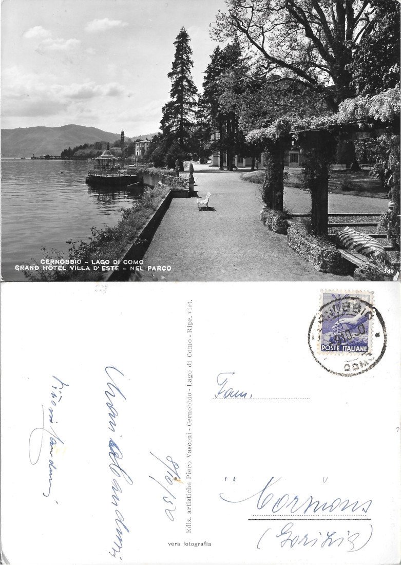Cernobbio. Lago di Como Grand Hotel Villa d'Este nel Parco. …