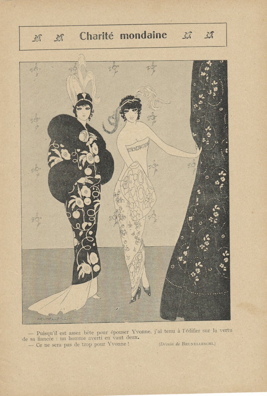 Charite mondaine. (ill. Brunelleschi). Stampa 1913