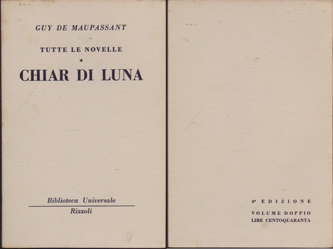Chiar di luna. Tutte le novelle ( 715-716 B.U.R.) - …