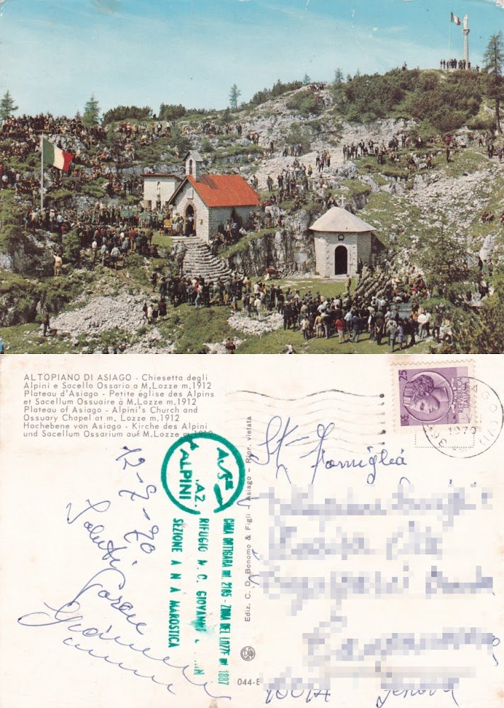 Chiesetta degli Alpini e Sacello Ossario a M. Lozze (VI). …