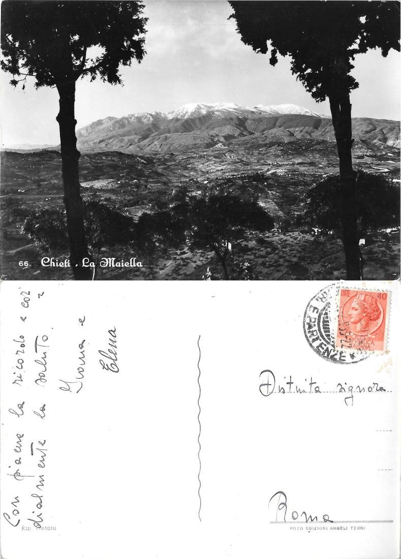 Chieti. La Maiella. Viaggiata 1955