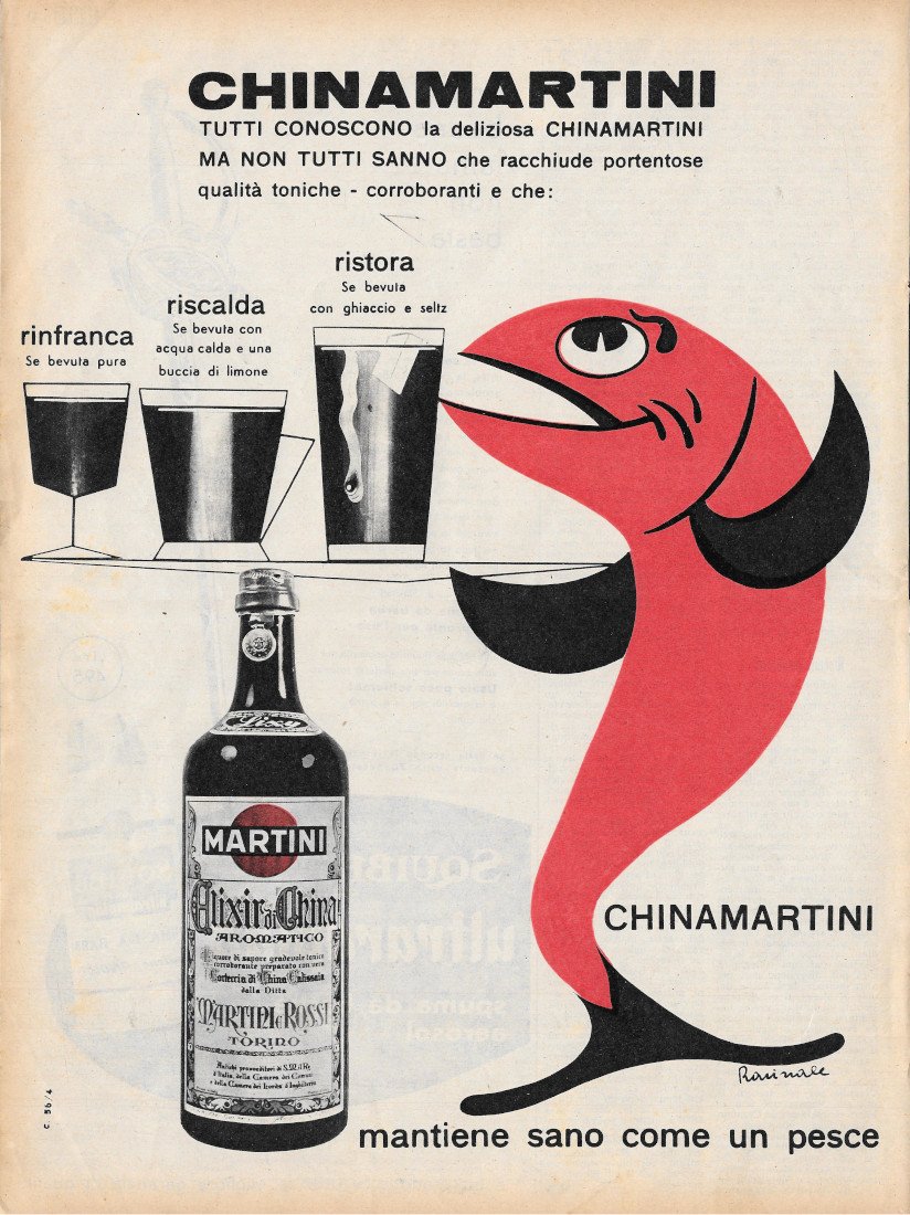 Chinamartini. Rinfranca, riscalda, ristora - Advertising 1956