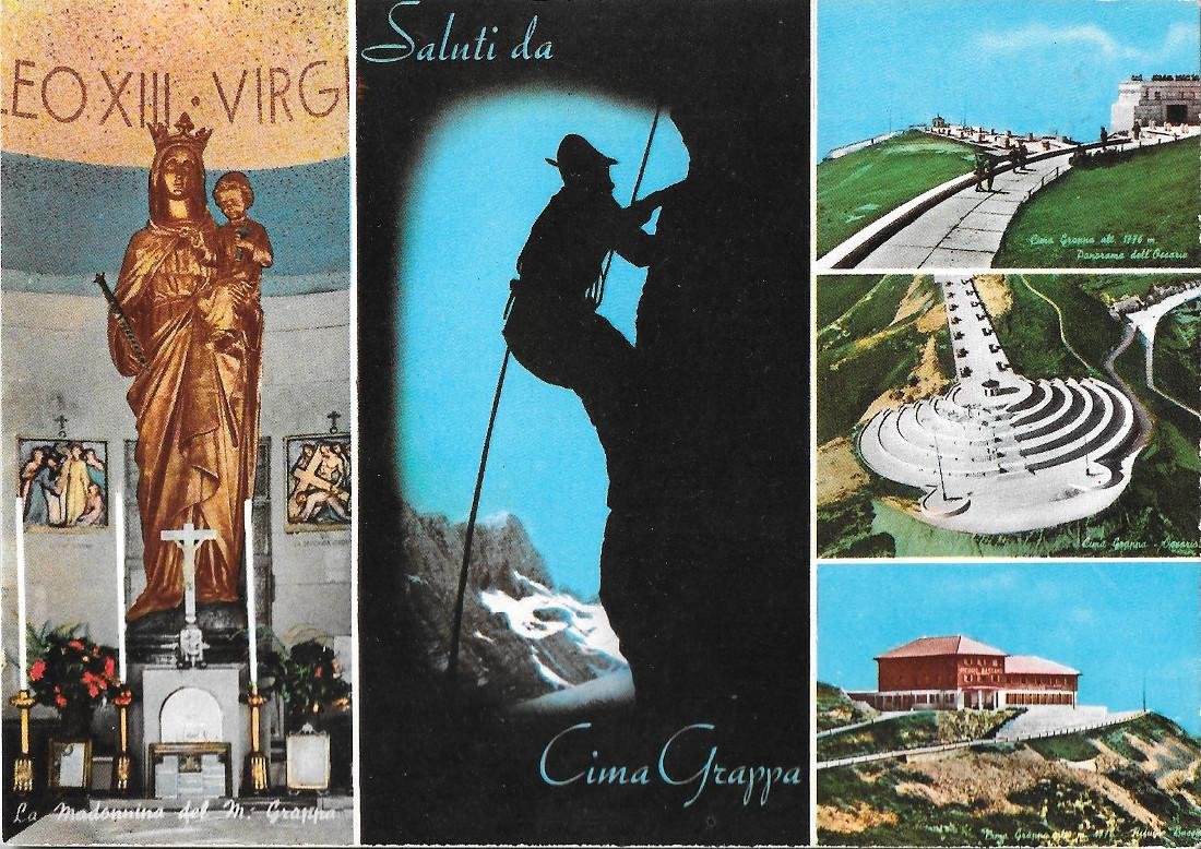 Cima Grappa. Saluti. Non viaggiata