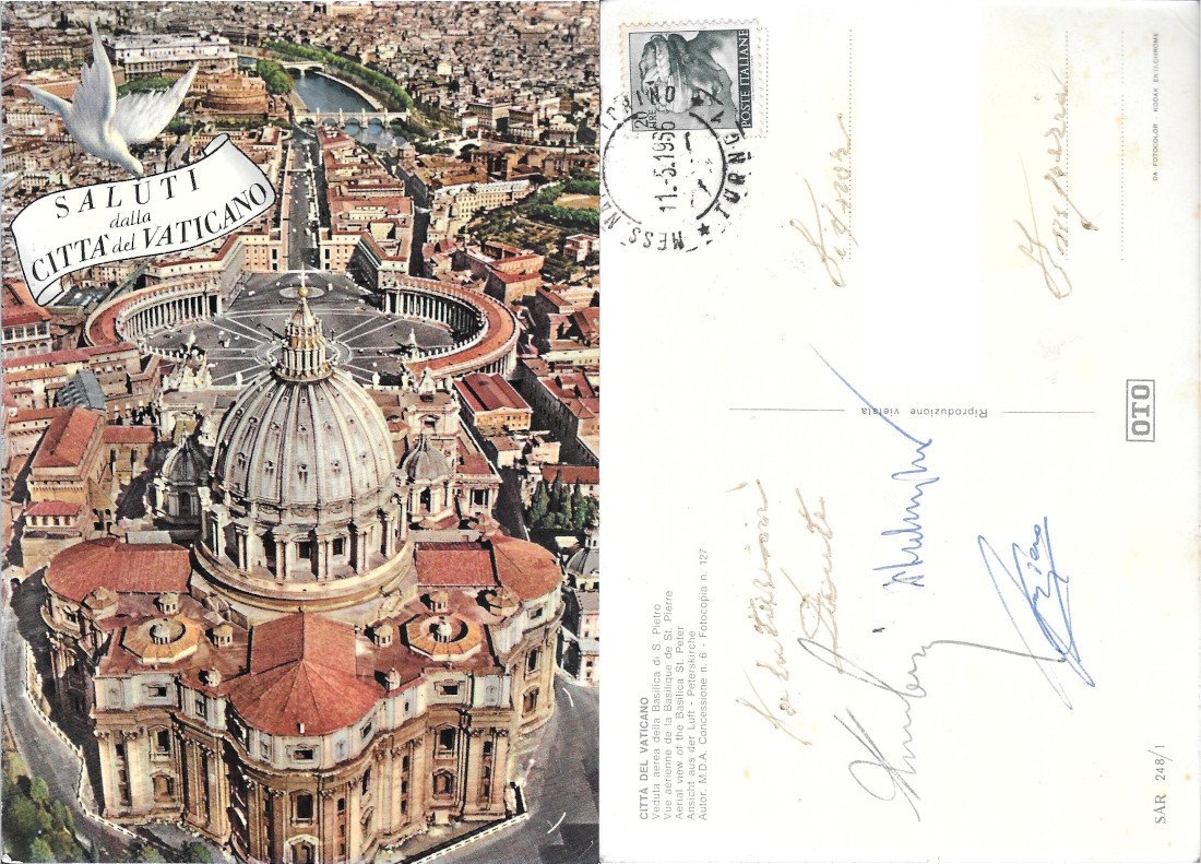 Città del Vaticano. Veduta aerea della Basilica di S. Pietro …