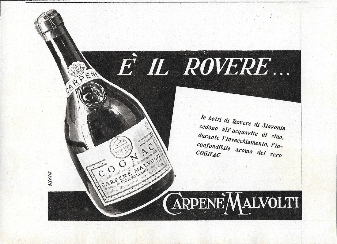 Cognac Carpenè Malvolti - Advertising 1941