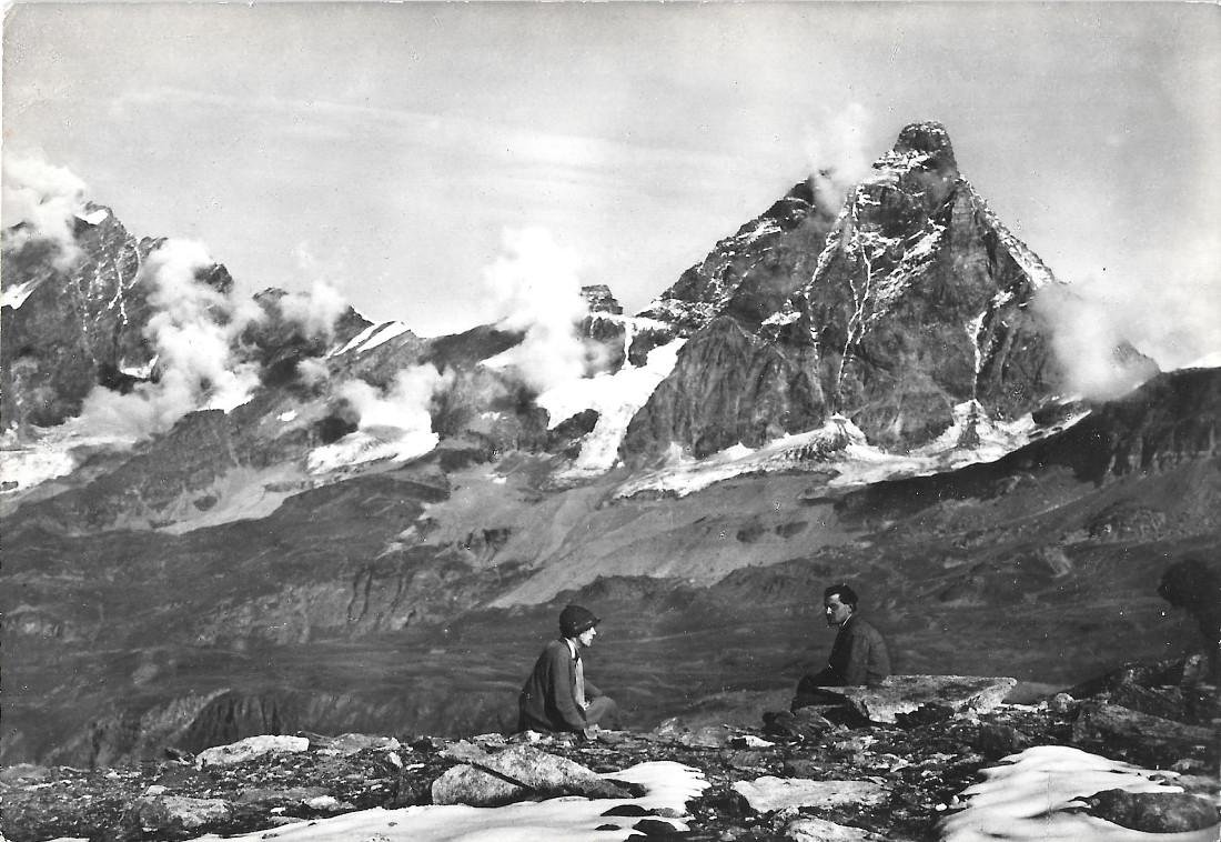 Colle delle Cime Bianche. Dent d'Herens e Cervino. Animata. Non …