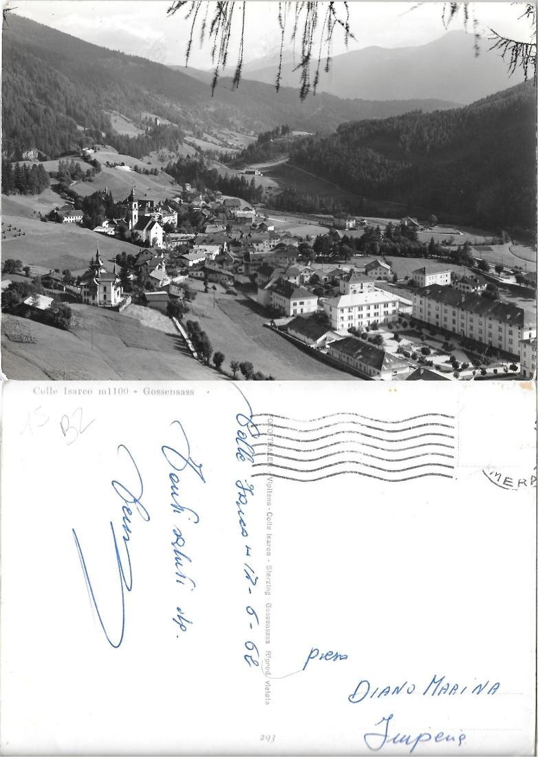 Colle Isarco. Viaggiata 1962