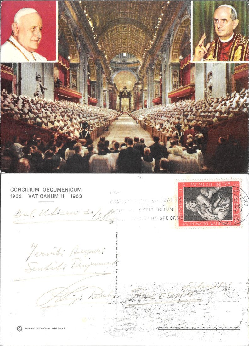Concilium Oecumenicum Vaticanum II 1962 -1963. Viaggiata 1963
