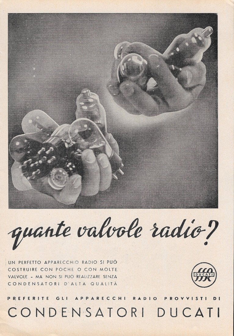 Condensatori Ducati - Advertising 1937