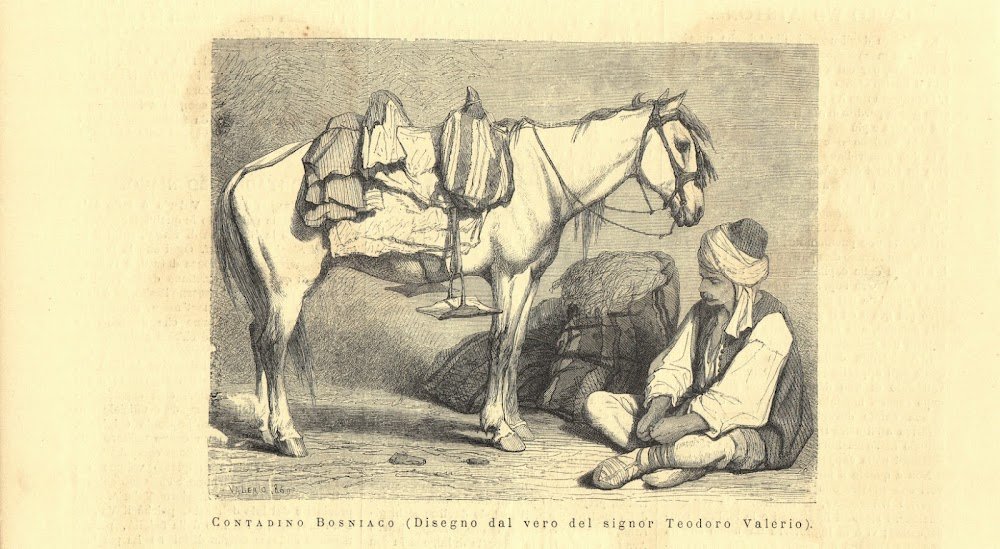 Contadino bosniaco. Stampa 1876