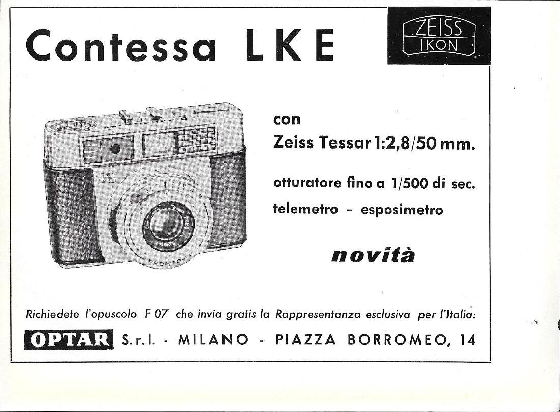 Contessa LKE. Advertising 1963