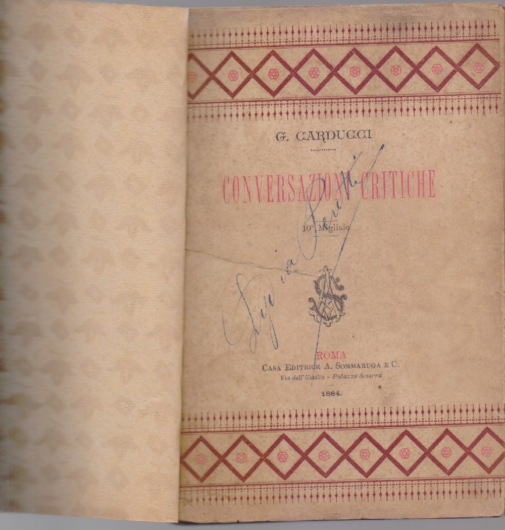 Conversazioni critiche - Giosuè Carducci