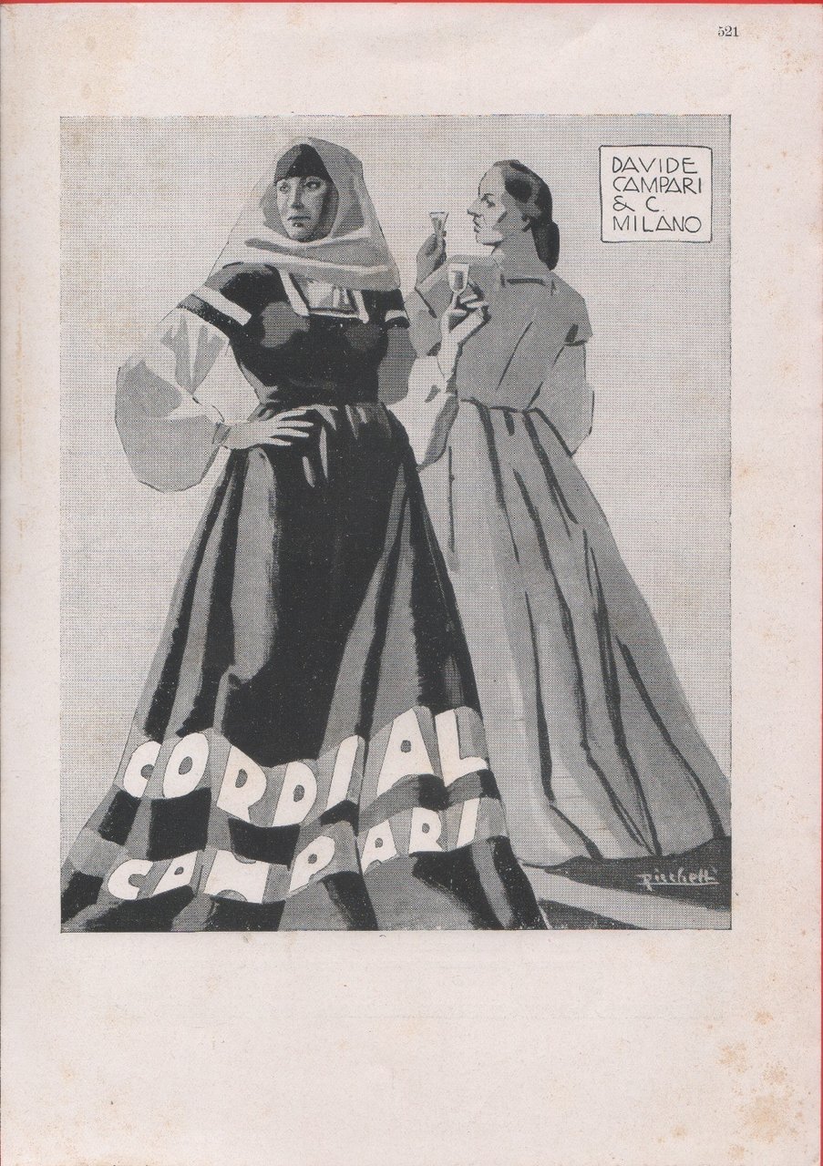 Cordial Campari / Pirelli Raiflex Advertising 1941