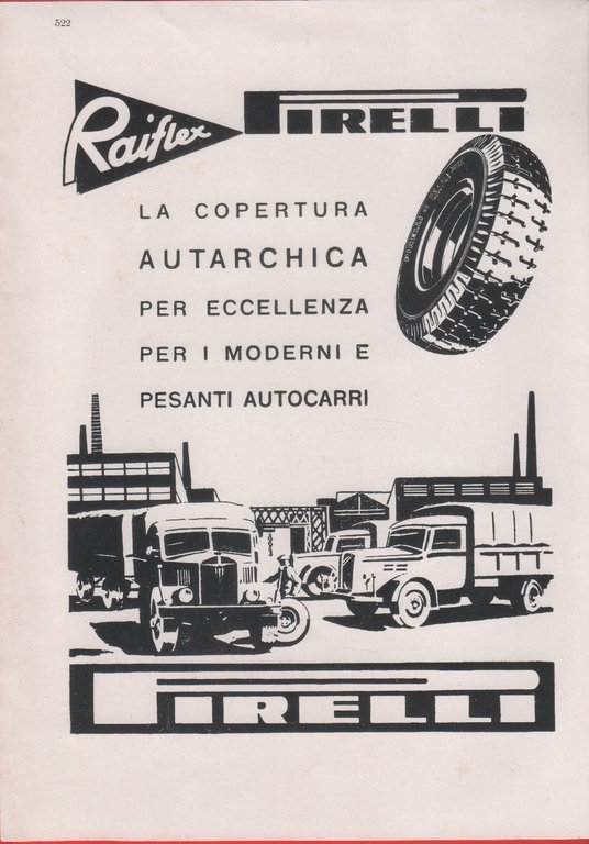 Cordial Campari / Pirelli Raiflex Advertising 1941
