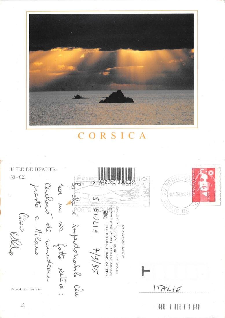 Corse. L'Ile de Beaute. Viaggiata 1995
