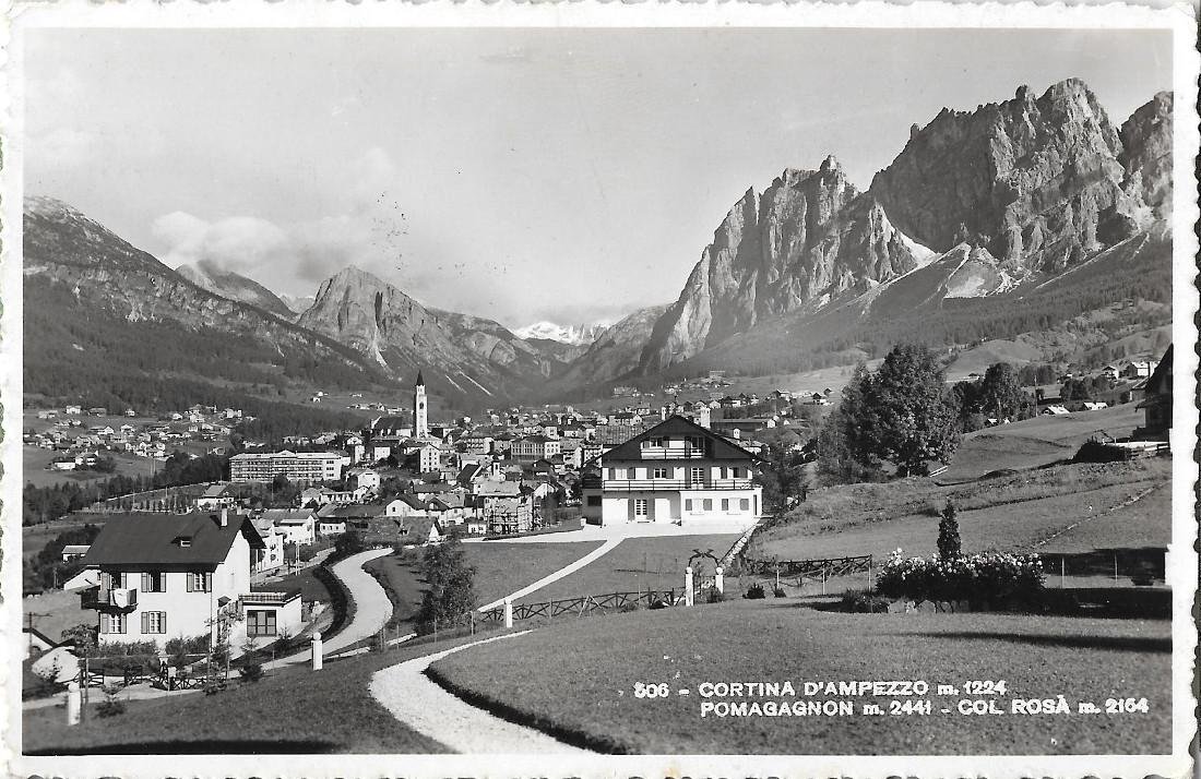 Cortina d'Ampezzo. Pomagagnon, Col Rosà. Non viaggiata