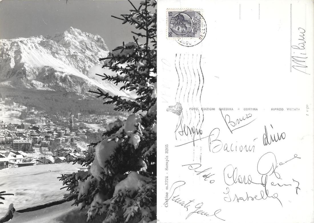 Cortina. Sorapis. Viaggiata 1961