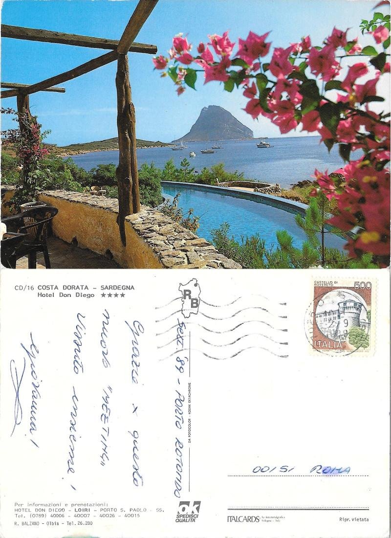Costa Dorata. Hotel Don Diego. Viaggiata 1989