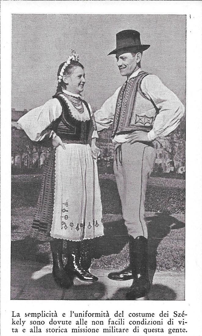 Costume dei Székely. Stampa 1934