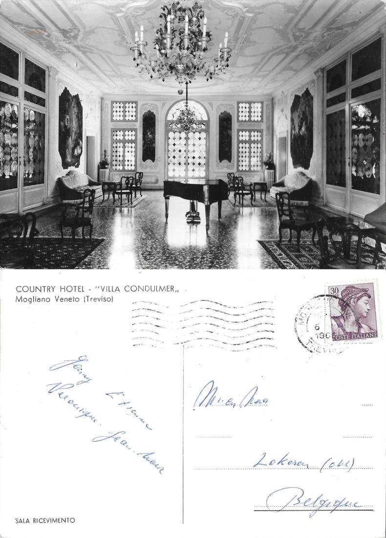 Country Hotel. Villa Condulmer. Mogliano Veneto. Viaggiata 1986