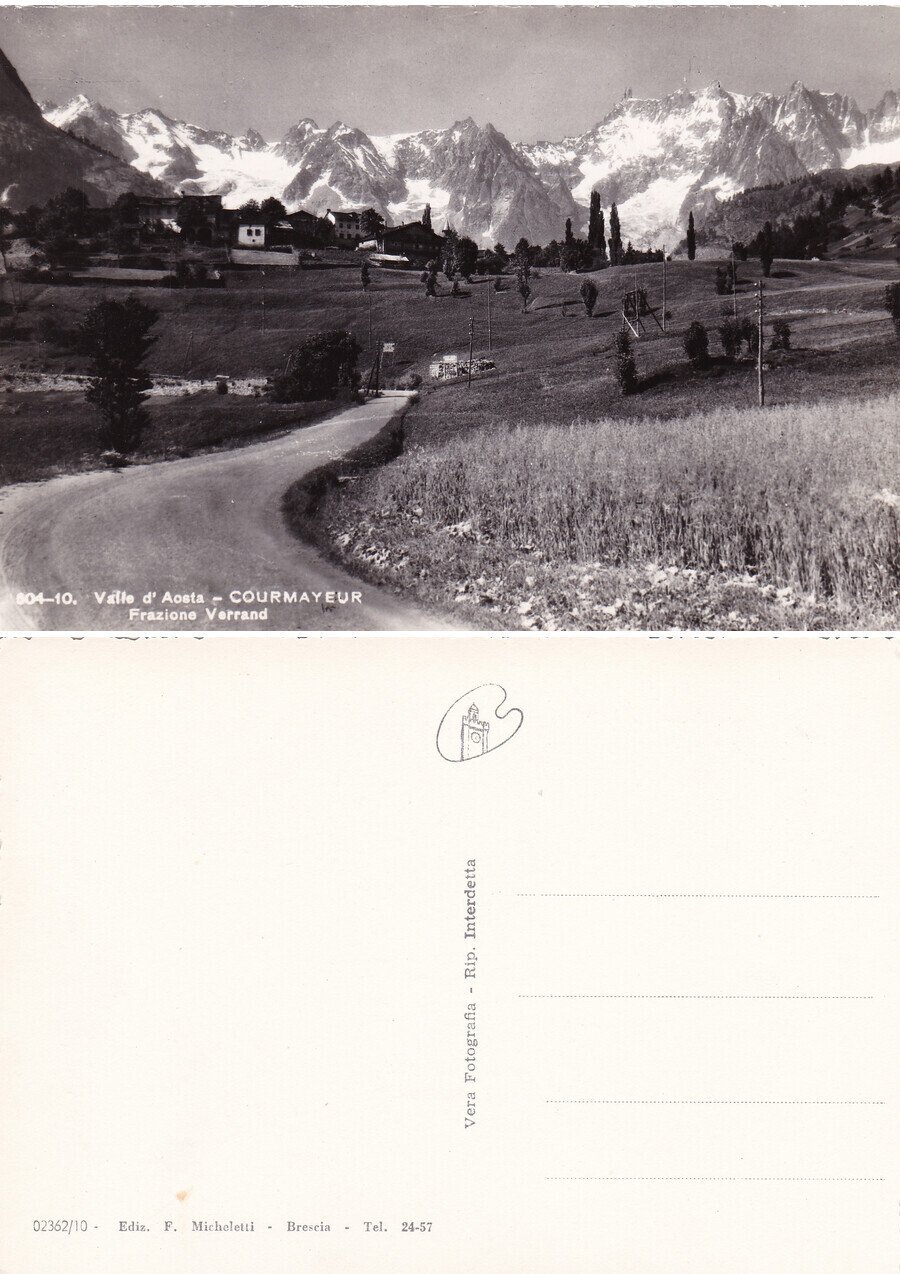Courmayeur. Frazione Verrand. Non viaggiata