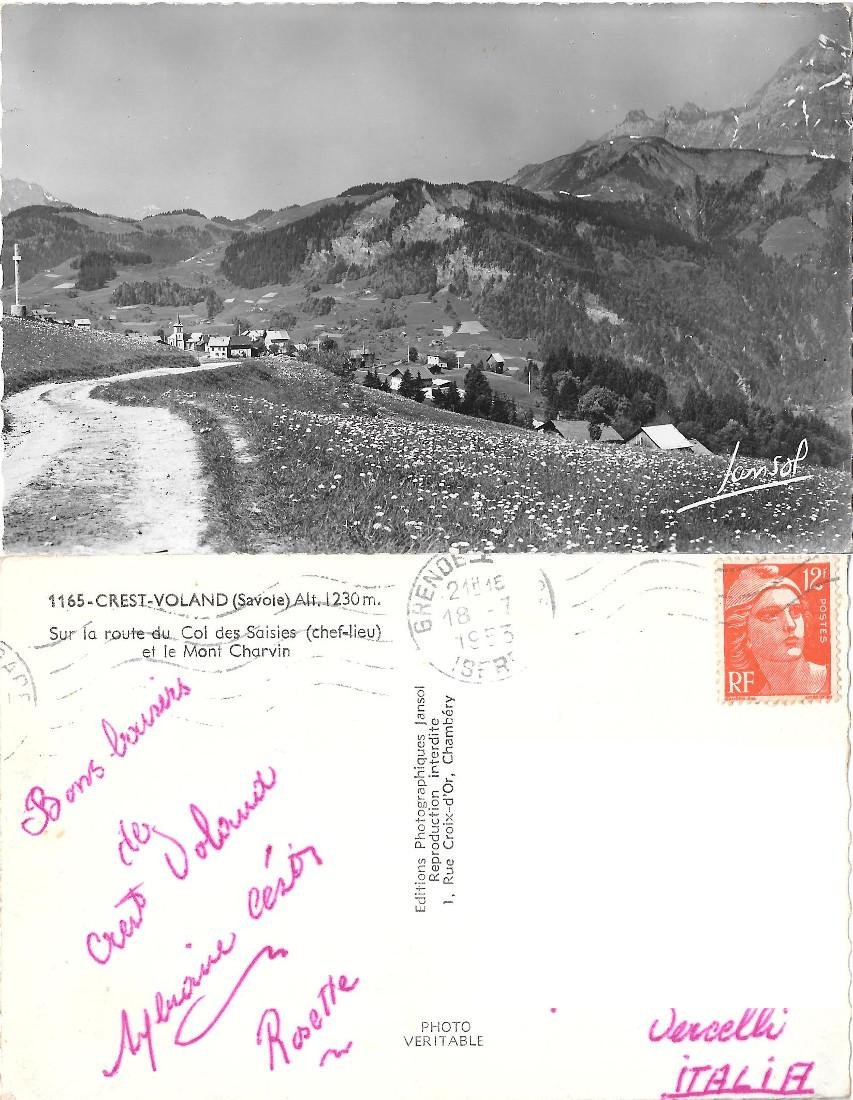 Crest Voland (F). Sue la route du Col des Saisies …