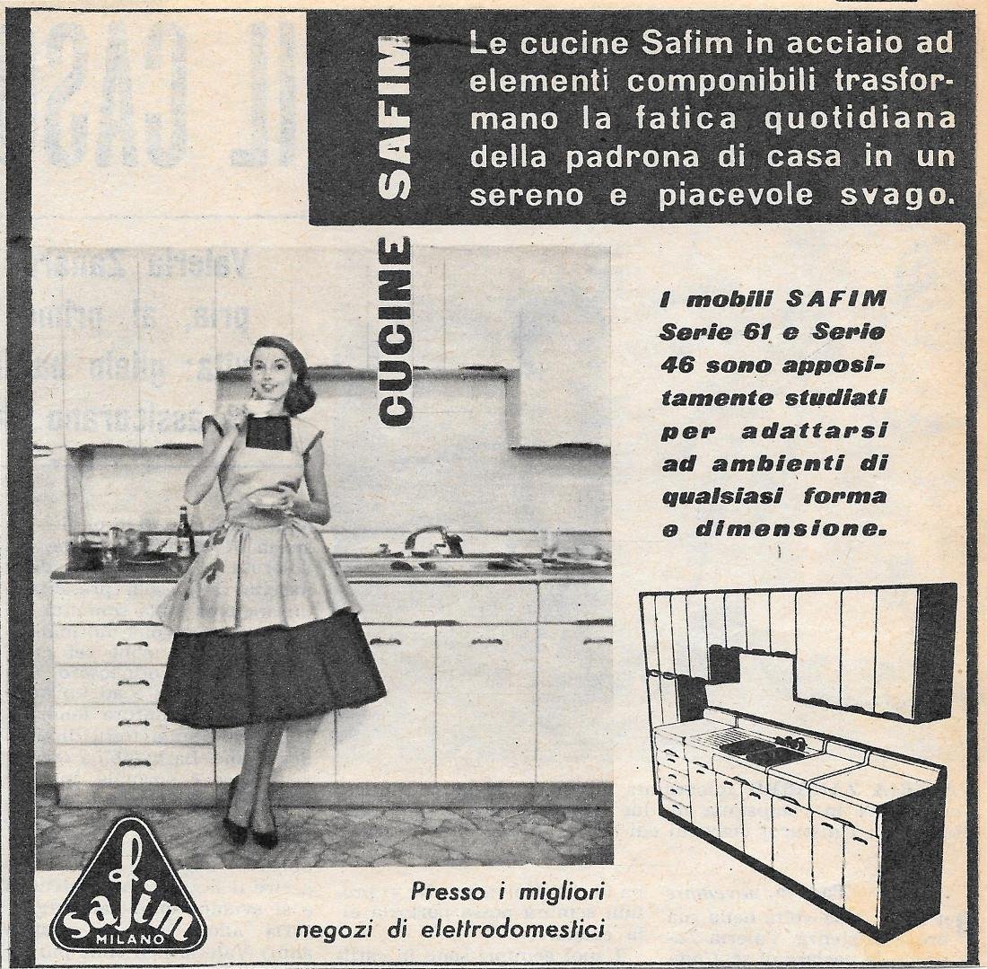 Cucine SAFIM. Advertising 1956
