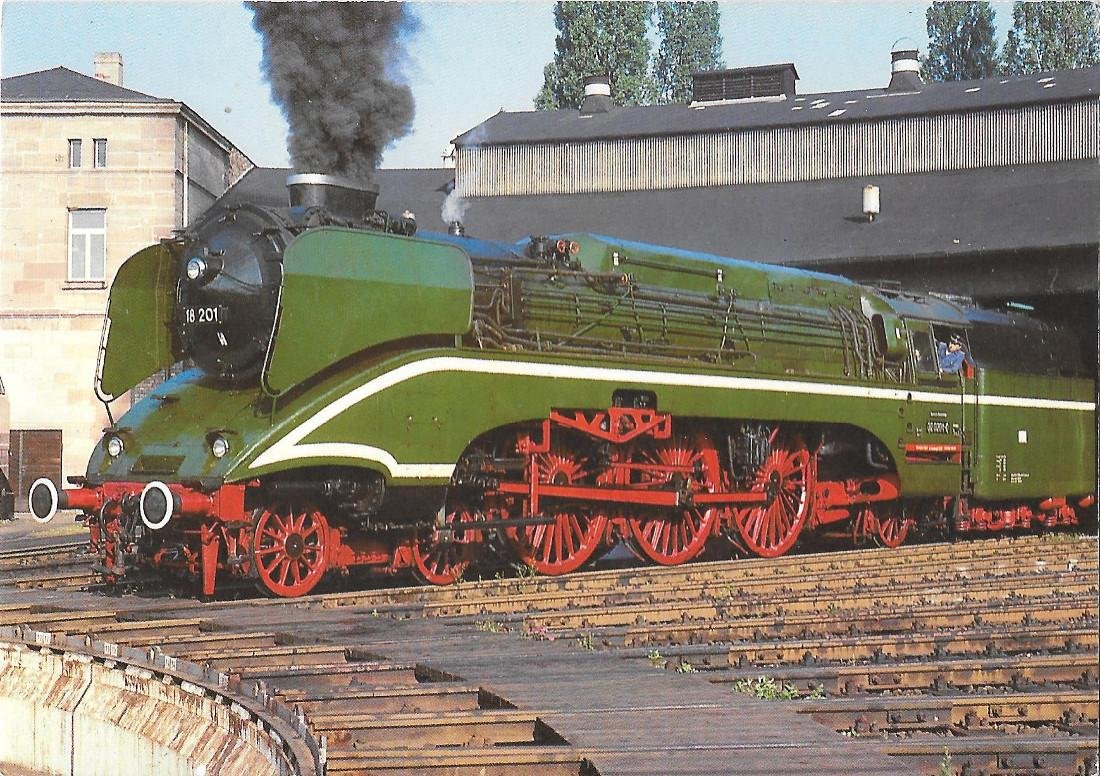 Dampf-Schnellzug-Lokomotive 18 201/020201-0. Non viaggiata