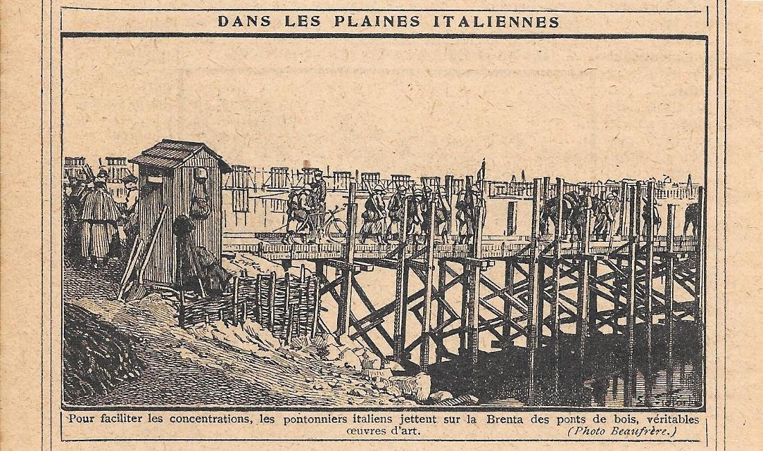 Dans les planes italiennes. Stampa 1919