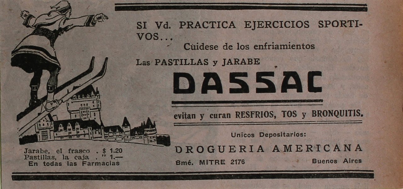 Dassac pastillas y jarabe - Advertising 1922