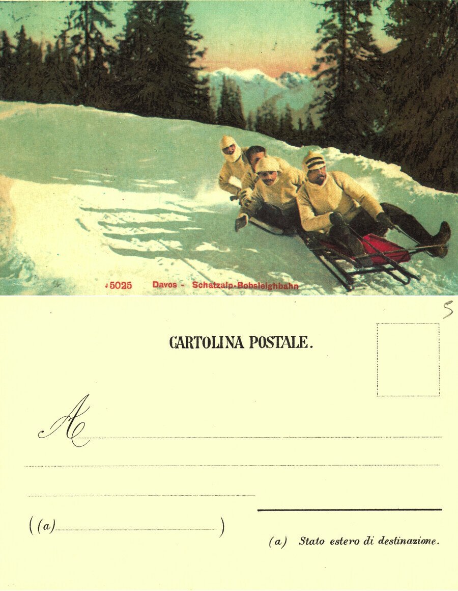 Davos. Schatzalp-Bobsleighbahn. Non viaggiata