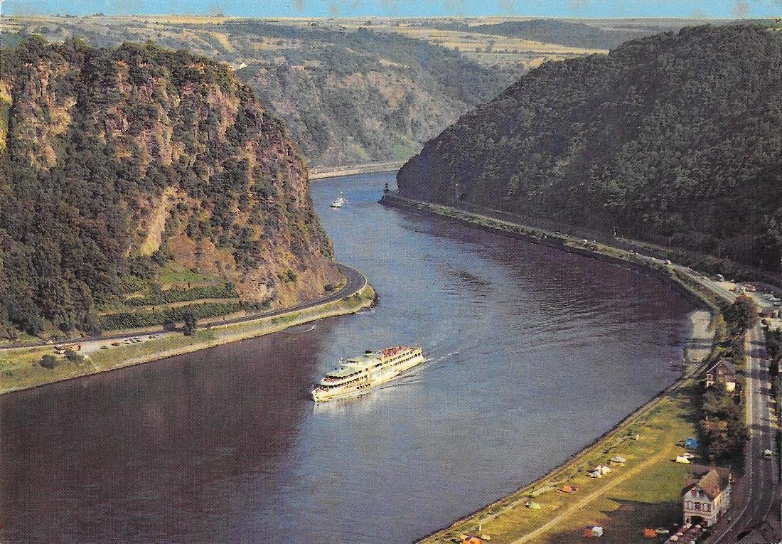 Der Rhein. Die Loreley und ihr Felsental Non viaggiata